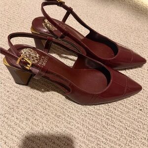 Nordstrom Chic Maroon Block Heels